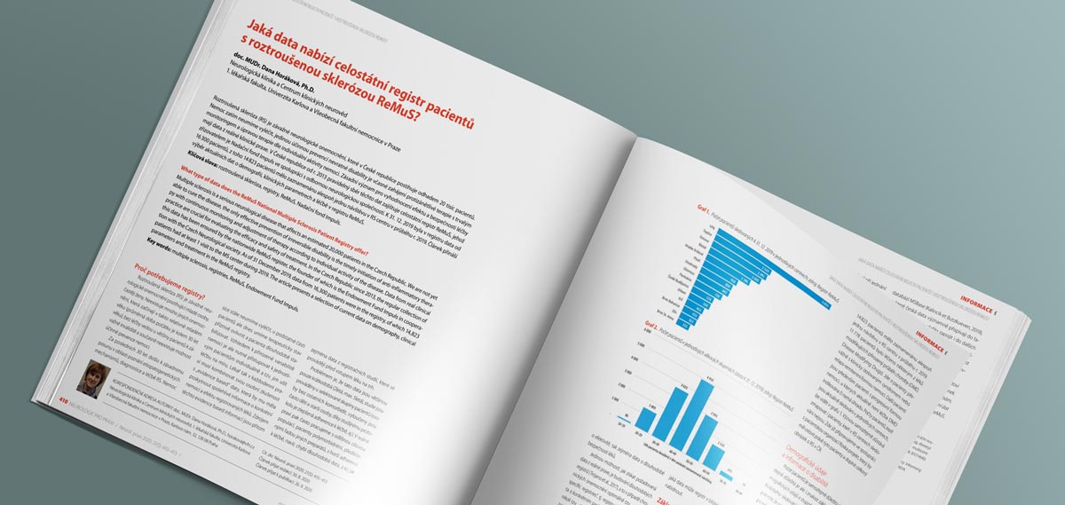 Jaká data nabízí celostátní registr pacientů s roztroušenou sklerózou ReMuS?